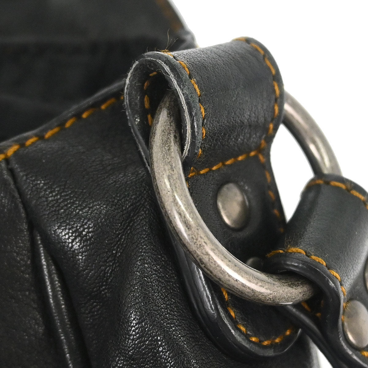 Christian Dior Black Gaucho Crossbody Bag