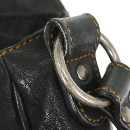 Christian Dior Black Gaucho Crossbody Bag