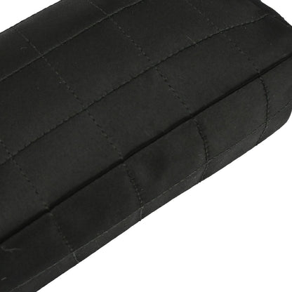 Chanel Black Satin Camelia Single Chain Shoulder Bag