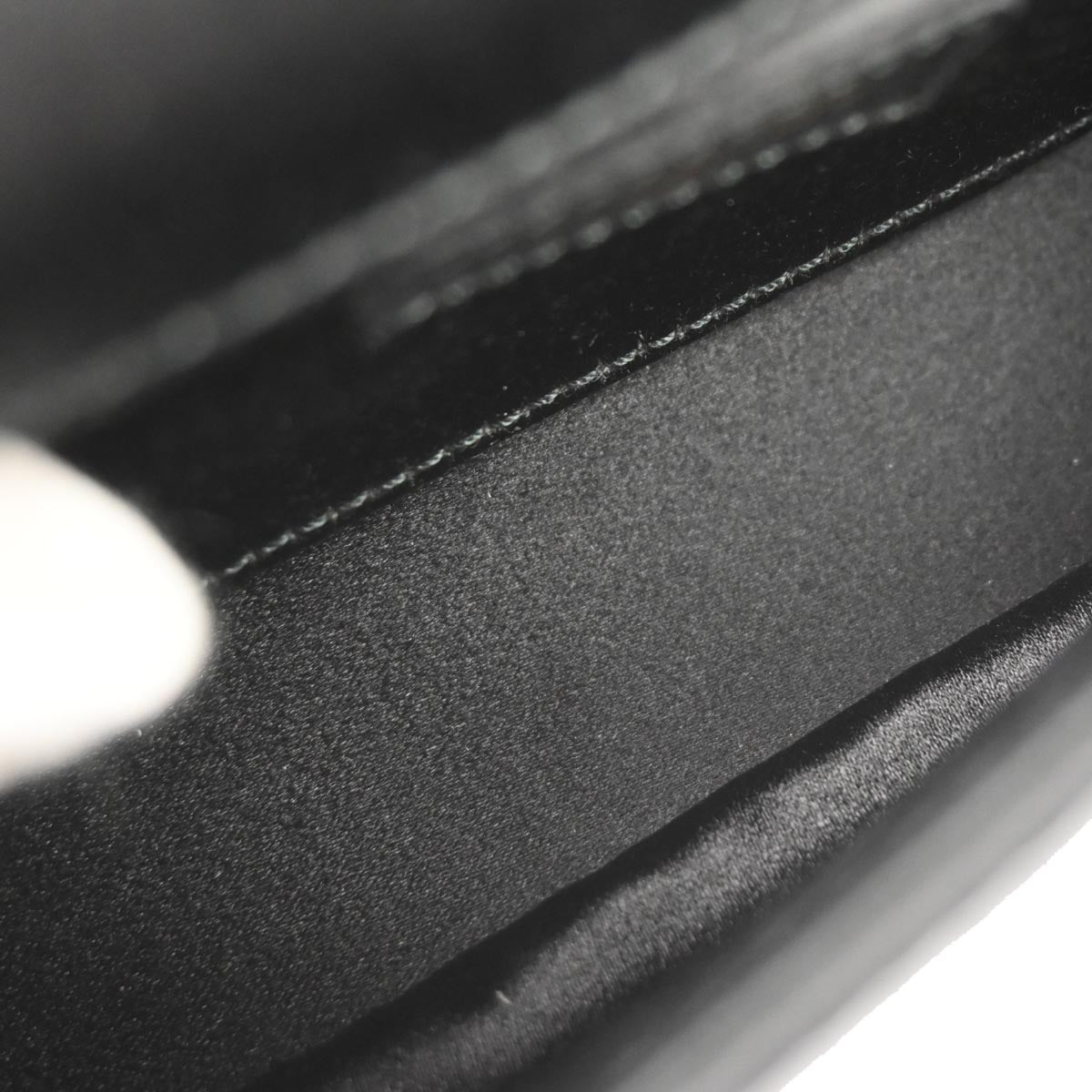 Chanel Black Satin Camelia Single Chain Shoulder Bag