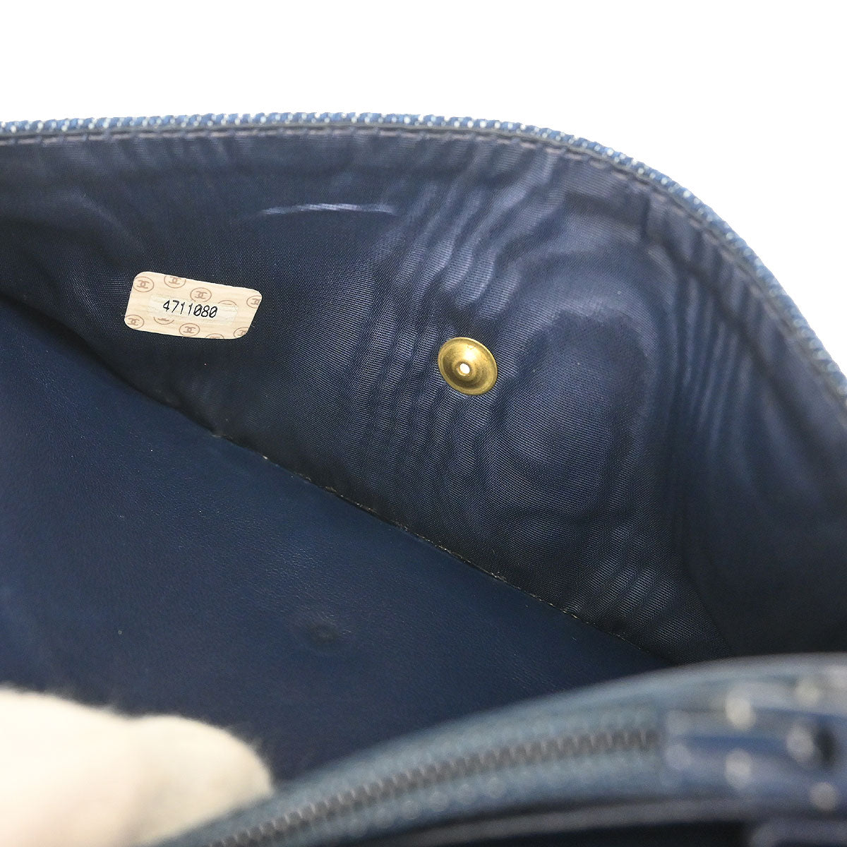 Chanel 1996-1997 Blue Denim Timeless Wallet on Chain WOC