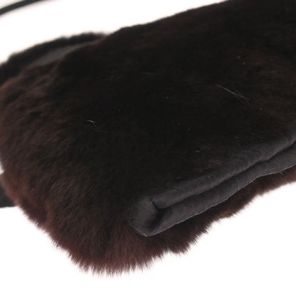 Prada Brown Dyed Kolinsky Fur Handbag