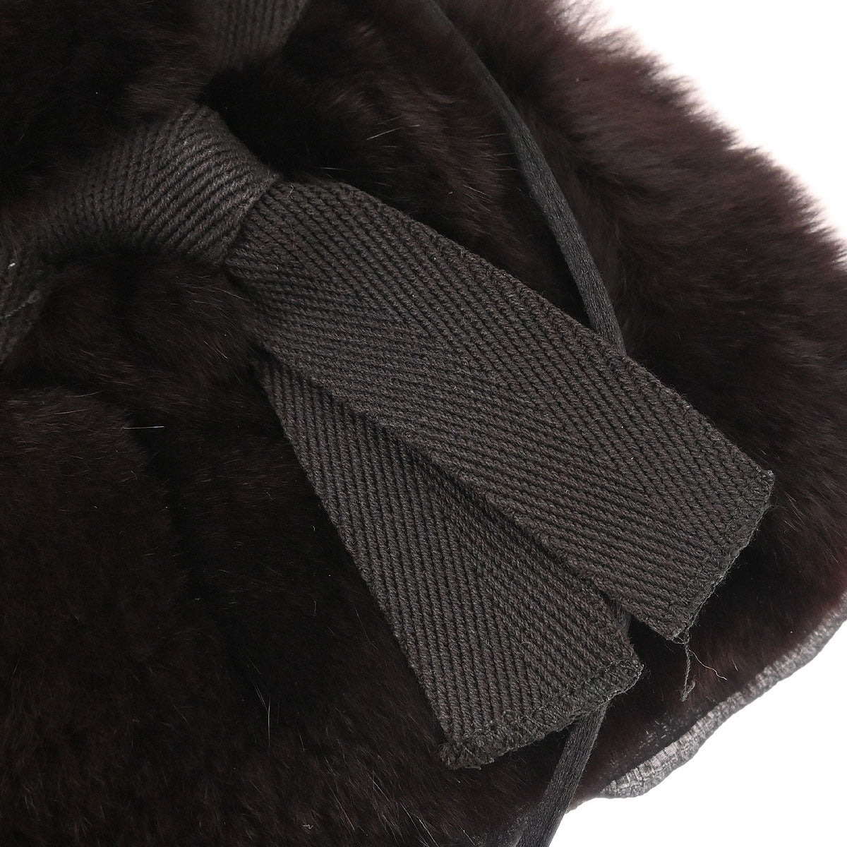 Prada Brown Dyed Kolinsky Fur Handbag