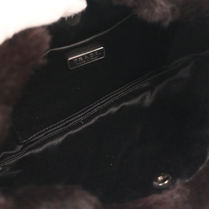 Prada Brown Dyed Kolinsky Fur Handbag