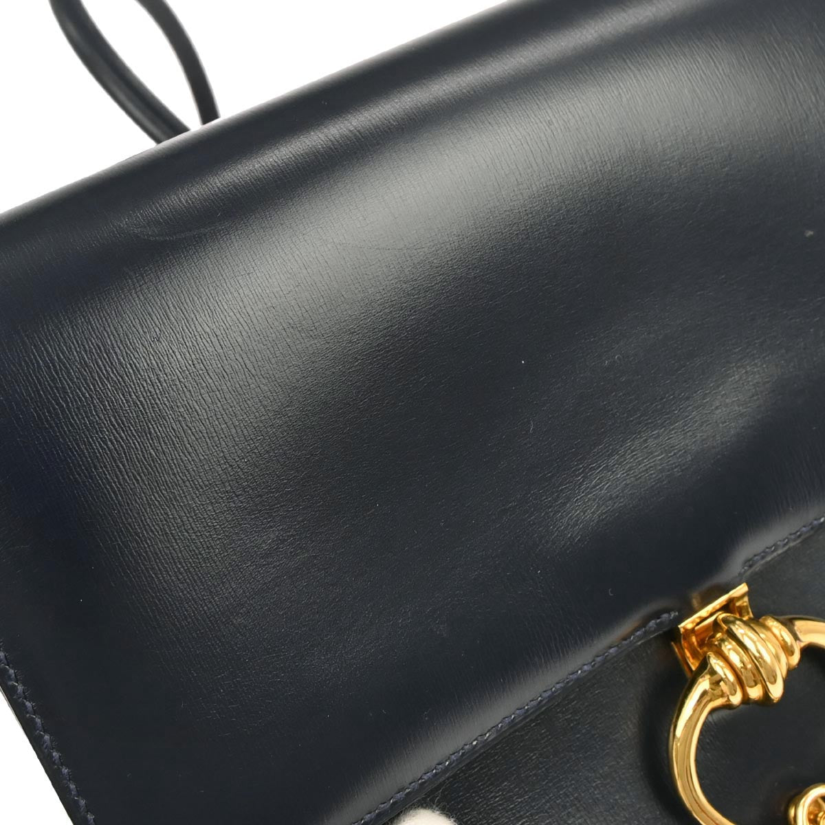 Hermes Blue Indigo Box Calf Sequana 22 Shoulder Bag