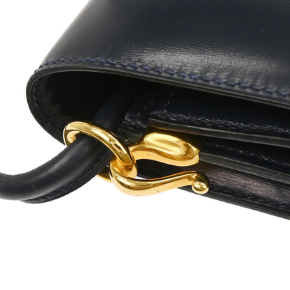 Hermes Blue Indigo Box Calf Sequana 22 Shoulder Bag