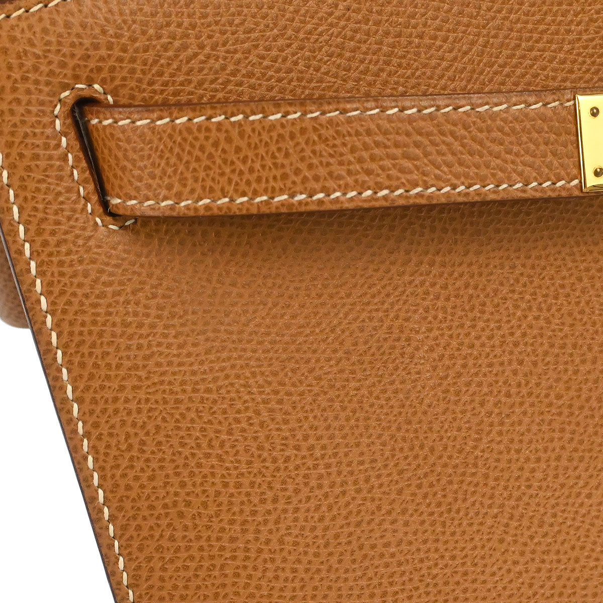 Hermes Natural Courchevel Kelly 28 Sellier 2way Shoulder Handbag