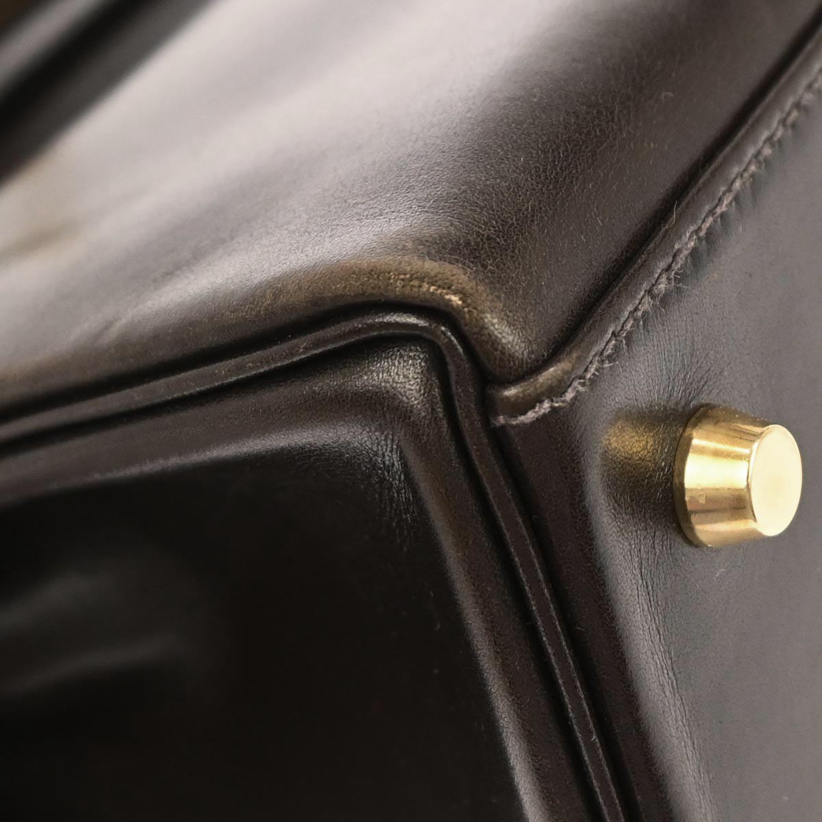 Hermes Cafe Box Calf Kelly 28 Retourne 2way Shoulder Handbag