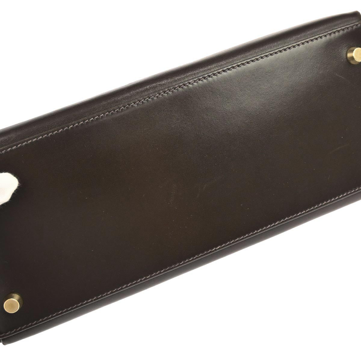 Hermes Cafe Box Calf Kelly 28 Retourne 2way Shoulder Handbag