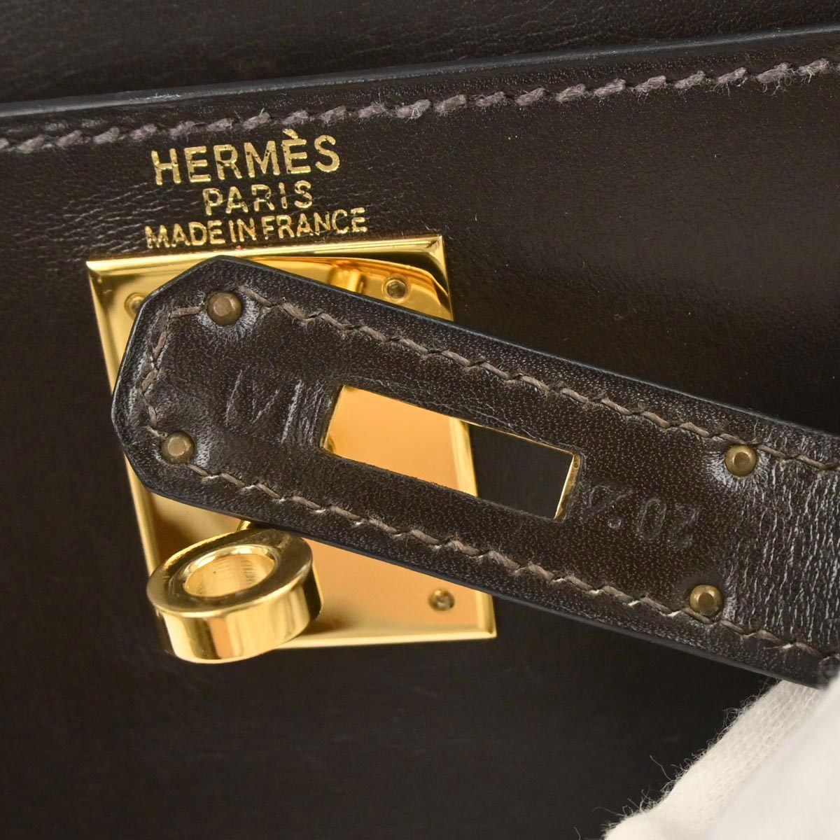 Hermes Cafe Box Calf Kelly 28 Retourne 2way Shoulder Handbag
