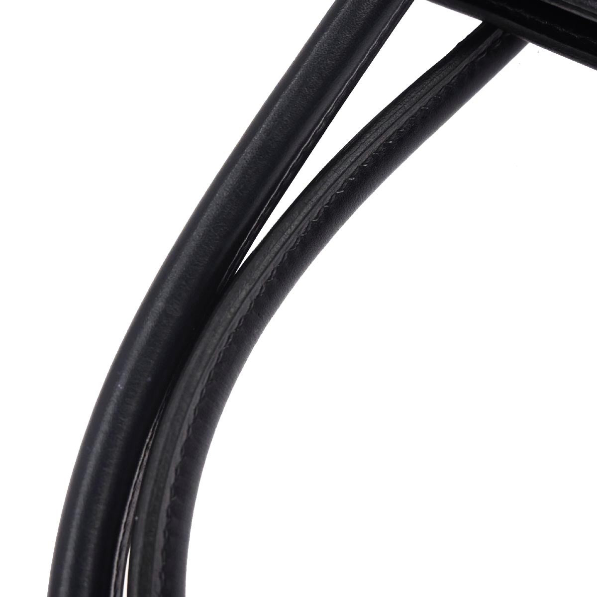 Hermes Navy Box Calf White Bus PM Tote Bag