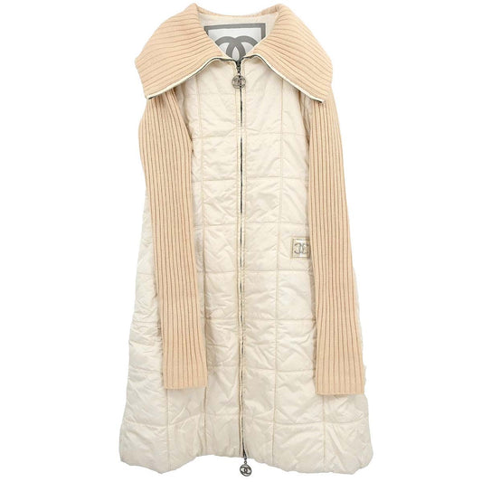 Chanel 2000 Sport Line Zip Up Coat White #38