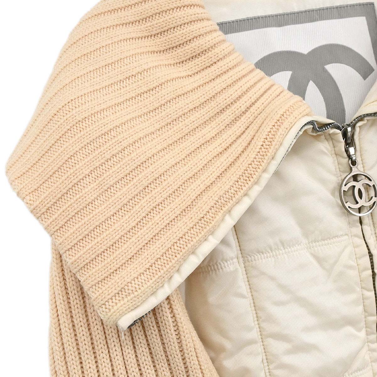 Chanel 2000 Sport Line Zip Up Coat White #38