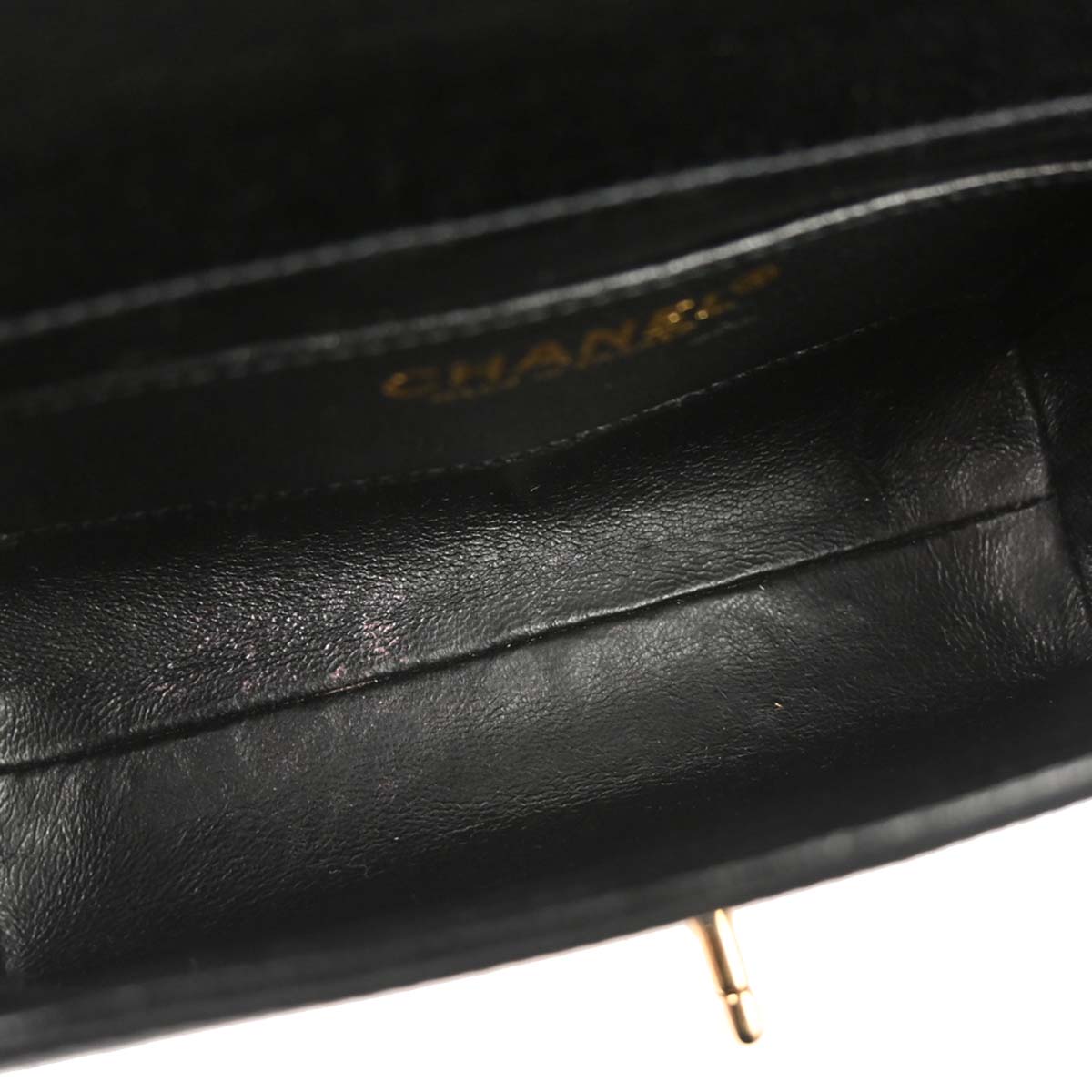 Chanel 2002-2003 Black Satin Vanity Shoulder Bag