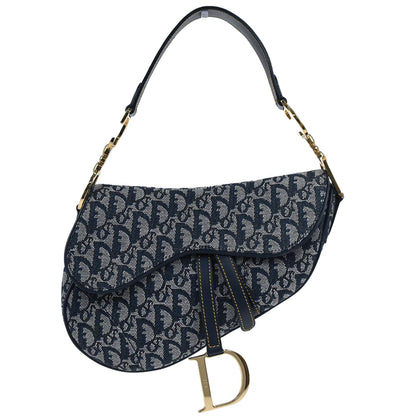 Christian Dior Navy Trotter Saddle Handbag