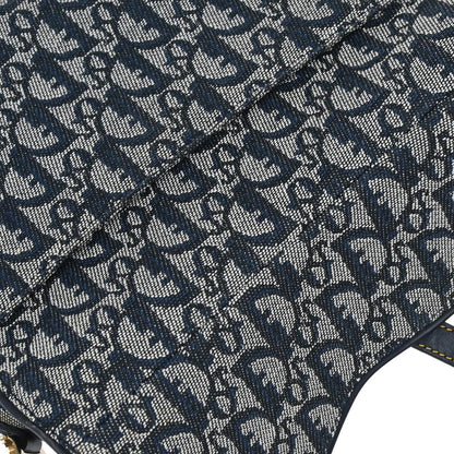 Christian Dior Navy Trotter Saddle Handbag