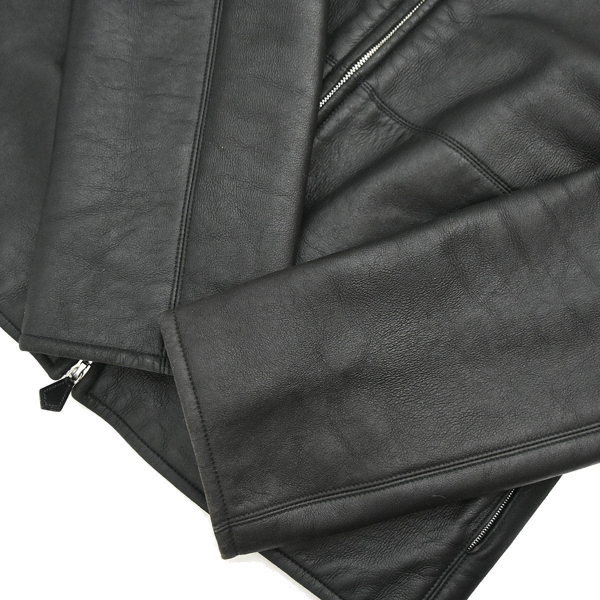 Hermes Zip Up Jacket Black #48