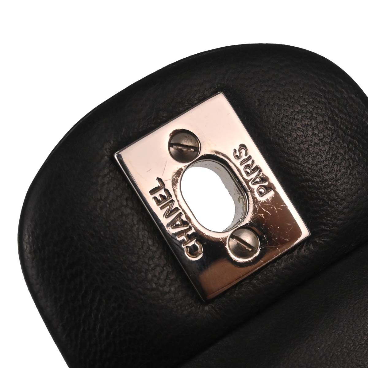 Chanel 2000-2002 Black Lambskin Small Classic Double Flap Shoulder Bag