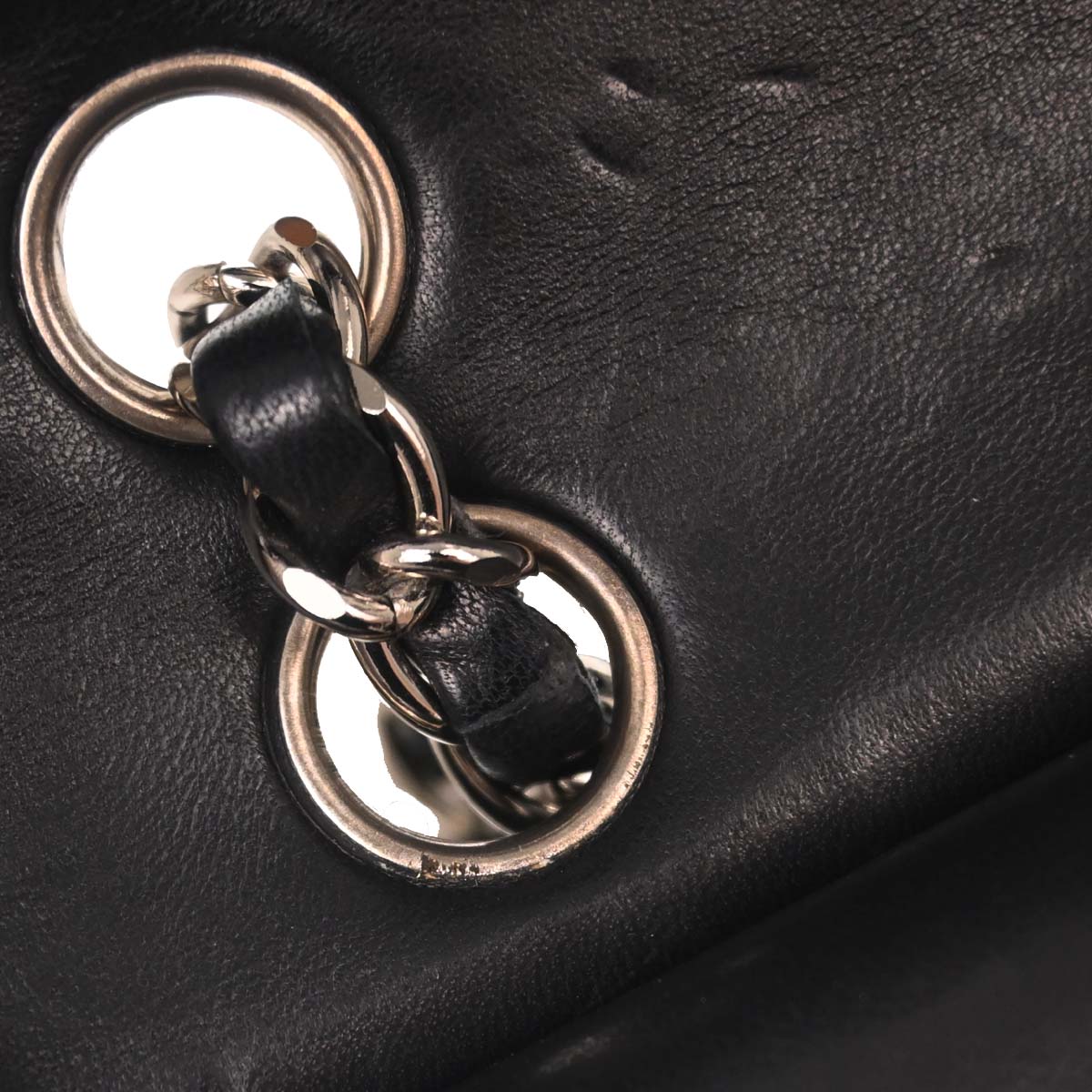 Chanel 2000-2002 Black Lambskin Small Classic Double Flap Shoulder Bag