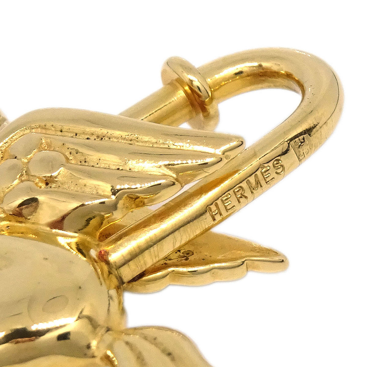 Hermes 1993 Le Cheval Pegasus Cadena Gold Small Good