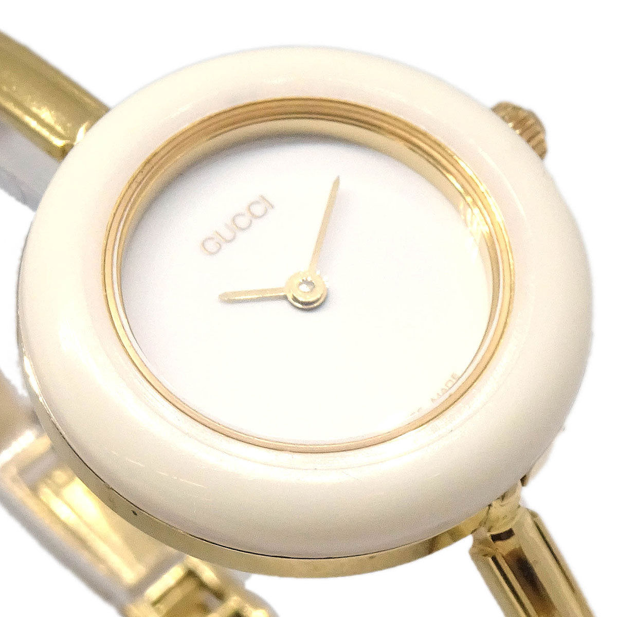 Gucci 1100-L Change Bezel Chameleon Quartz Watch SS