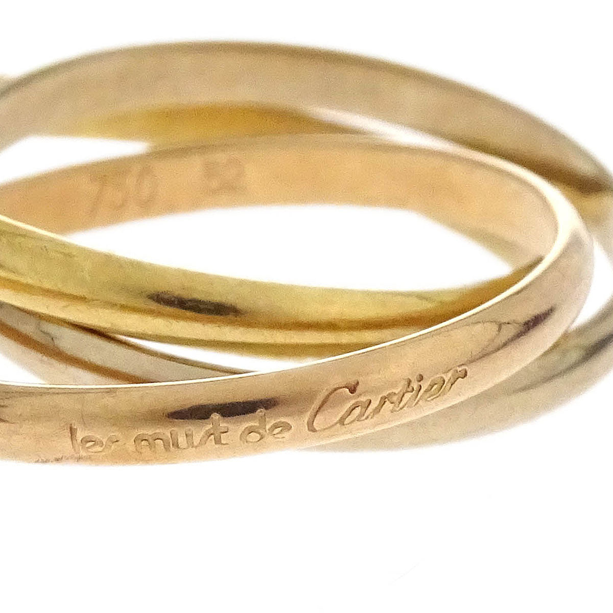 Cartier Must de Cartier Trinity XS Ring 750 O7581B #52 Jewelry