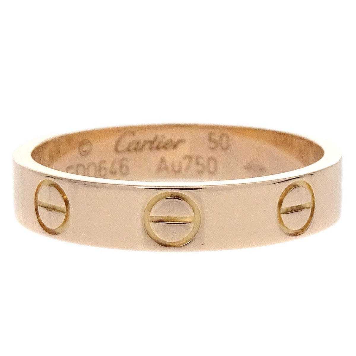 Cartier Mini Love Ring Au750 ED0646 #50 Jewelry