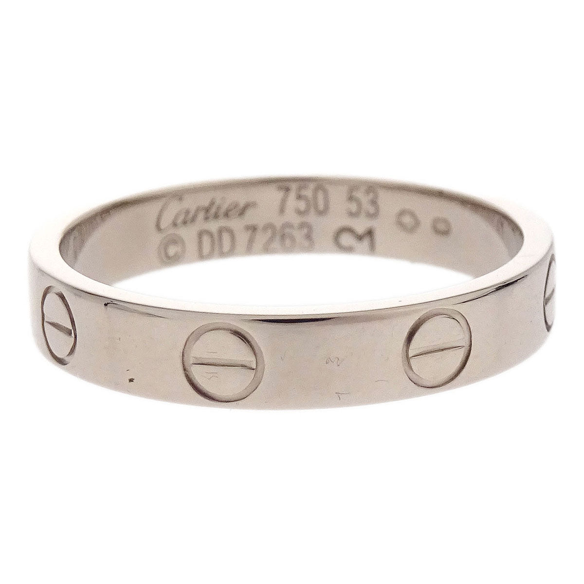 Cartier Mini Love Ring 750 DD7263 #53 Jewelry