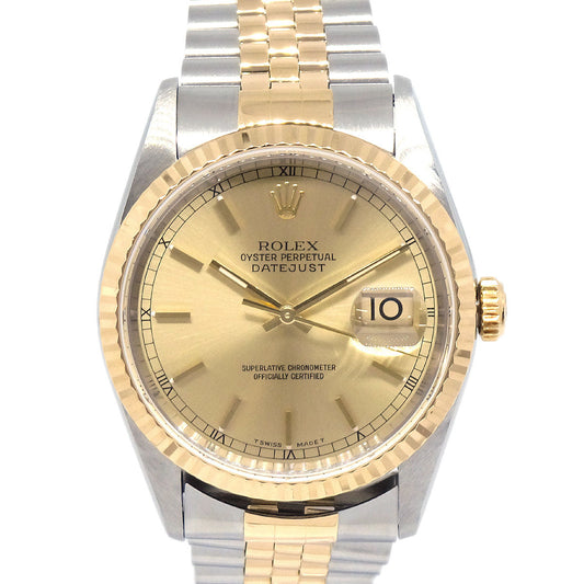 Rolex Oyster Perpetual Datejust 36mm Ref.16233 Self-winding Watch 18K SS