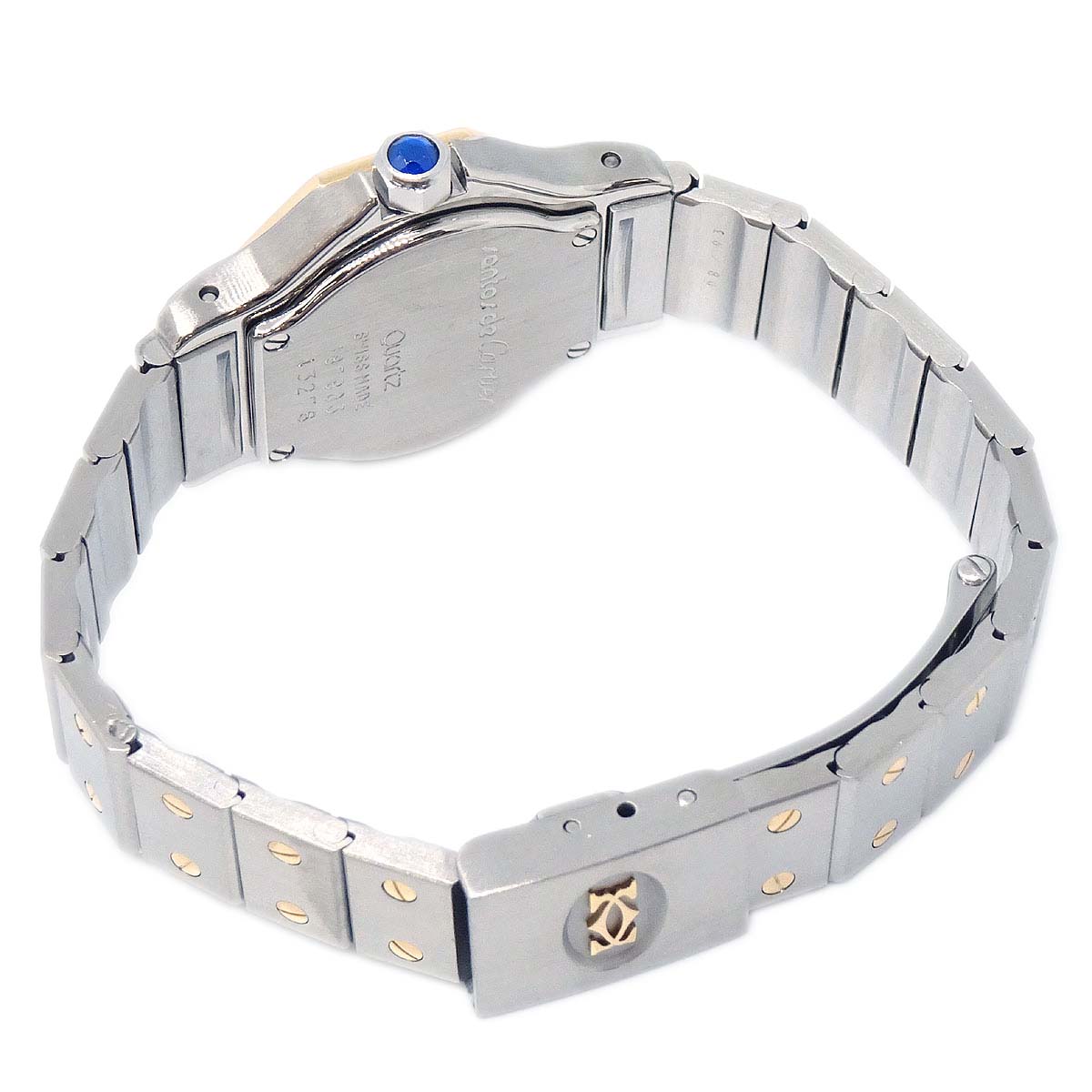 Cartier Santos Octagon SM Ref.187903 Quartz Watch 18KYG SS