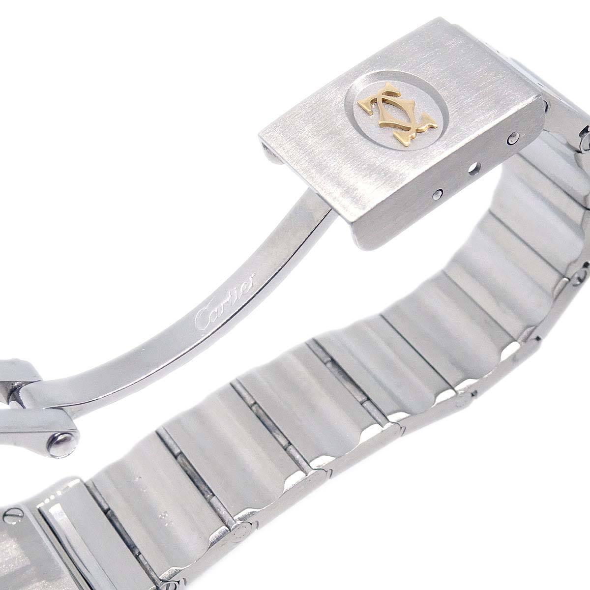 Cartier Santos Octagon SM Ref.187903 Quartz Watch 18KYG SS