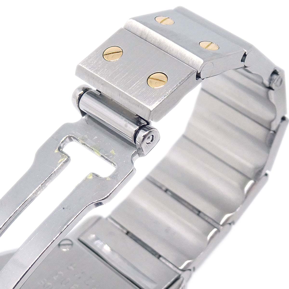 Cartier Santos Octagon SM Ref.187903 Quartz Watch 18KYG SS