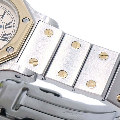 Cartier Santos Octagon SM Ref.187903 Quartz Watch 18KYG SS