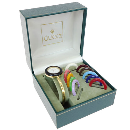 Gucci 11/12.2 Change Bezel Chameleon Quartz Watch SS