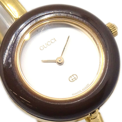 Gucci 11/12 Change Bezel Chameleon Quartz Watch SS
