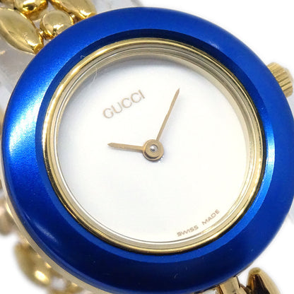 Gucci 11/12.2 Change Bezel Chameleon Quartz Watch SS