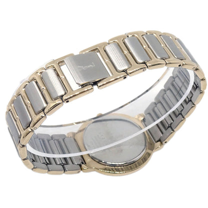 Yves Saint Laurent 4630-E65425-Y Quartz Watch Silver Gold SS