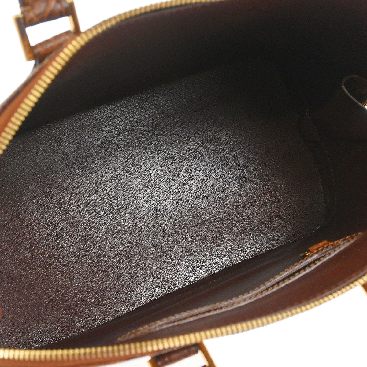 Louis Vuitton * Brown Alligator Alma 2way Shoulder Handbag N90002