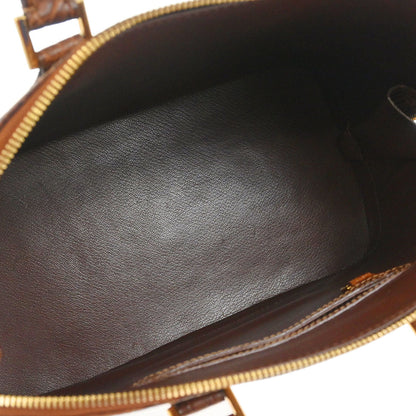 Louis Vuitton * Brown Alligator Alma 2way Shoulder Handbag N90002
