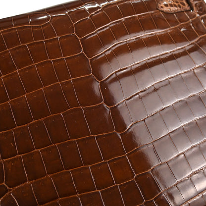 Hermes * Miel Niloticus Kelly 28 Sellier 2way Shoulder Handbag