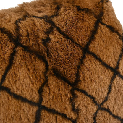 Chanel 2002-2003 Brown Lapin Fur Handbag