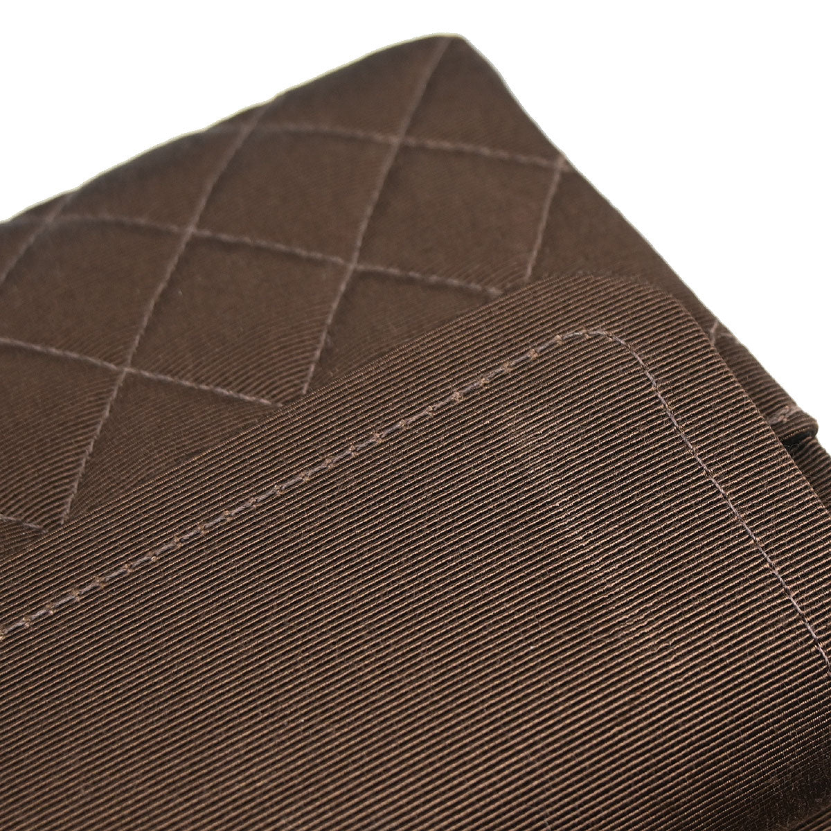 Chanel 1997-1999 Brown Canvas Small Classic Double Flap Shoulder Bag