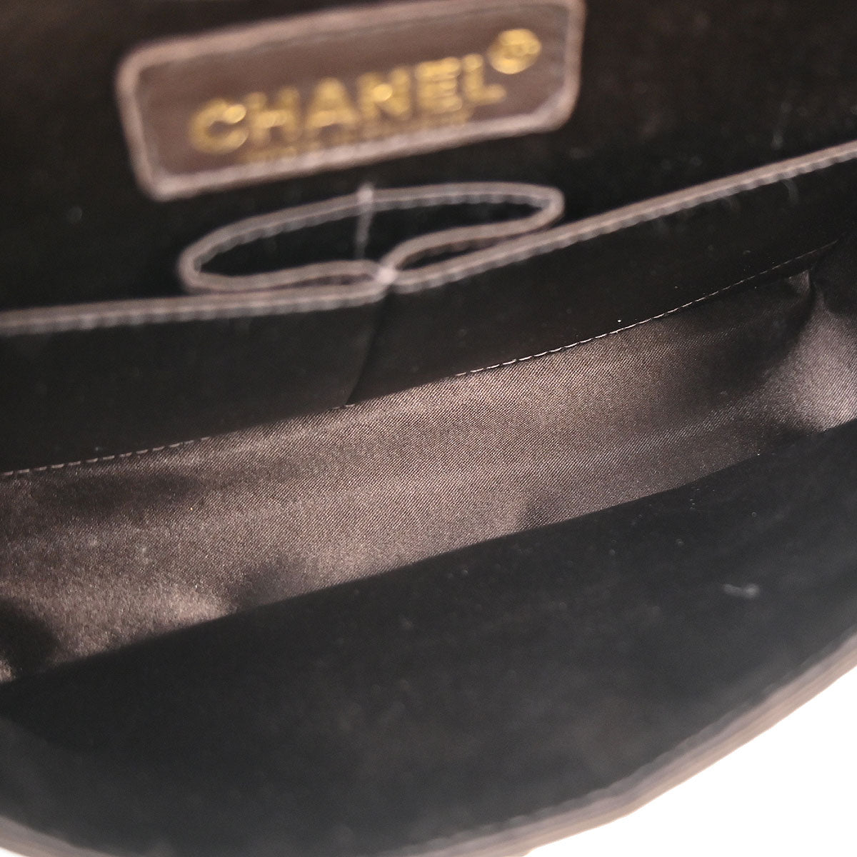 Chanel 1997-1999 Brown Canvas Small Classic Double Flap Shoulder Bag