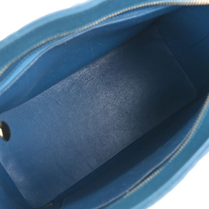 Chanel 2002-2003 Blue Caviar Skin Medallion Tote Handbag