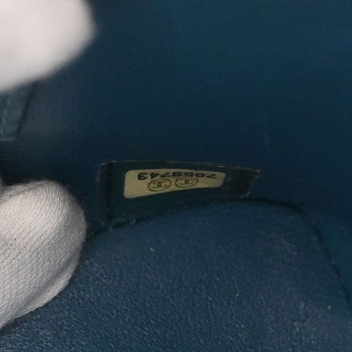 Chanel 2002-2003 Blue Caviar Skin Medallion Tote Handbag