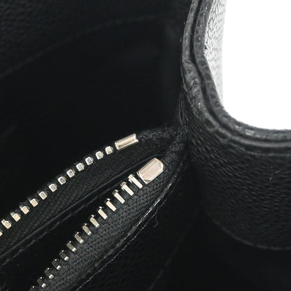 Chanel 2013-2014 Black Caviar Skin Grand Shopping Tote GST Chain Handbag