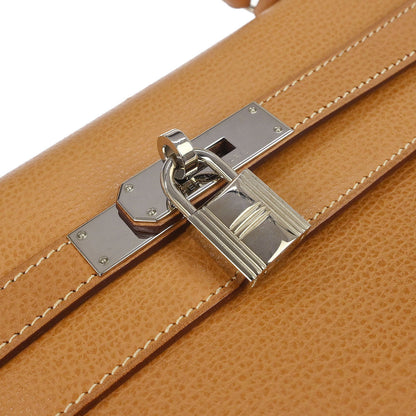 Hermes Natural Vache Liegee Kelly 35 Retourne 2way Shoulder Handbag