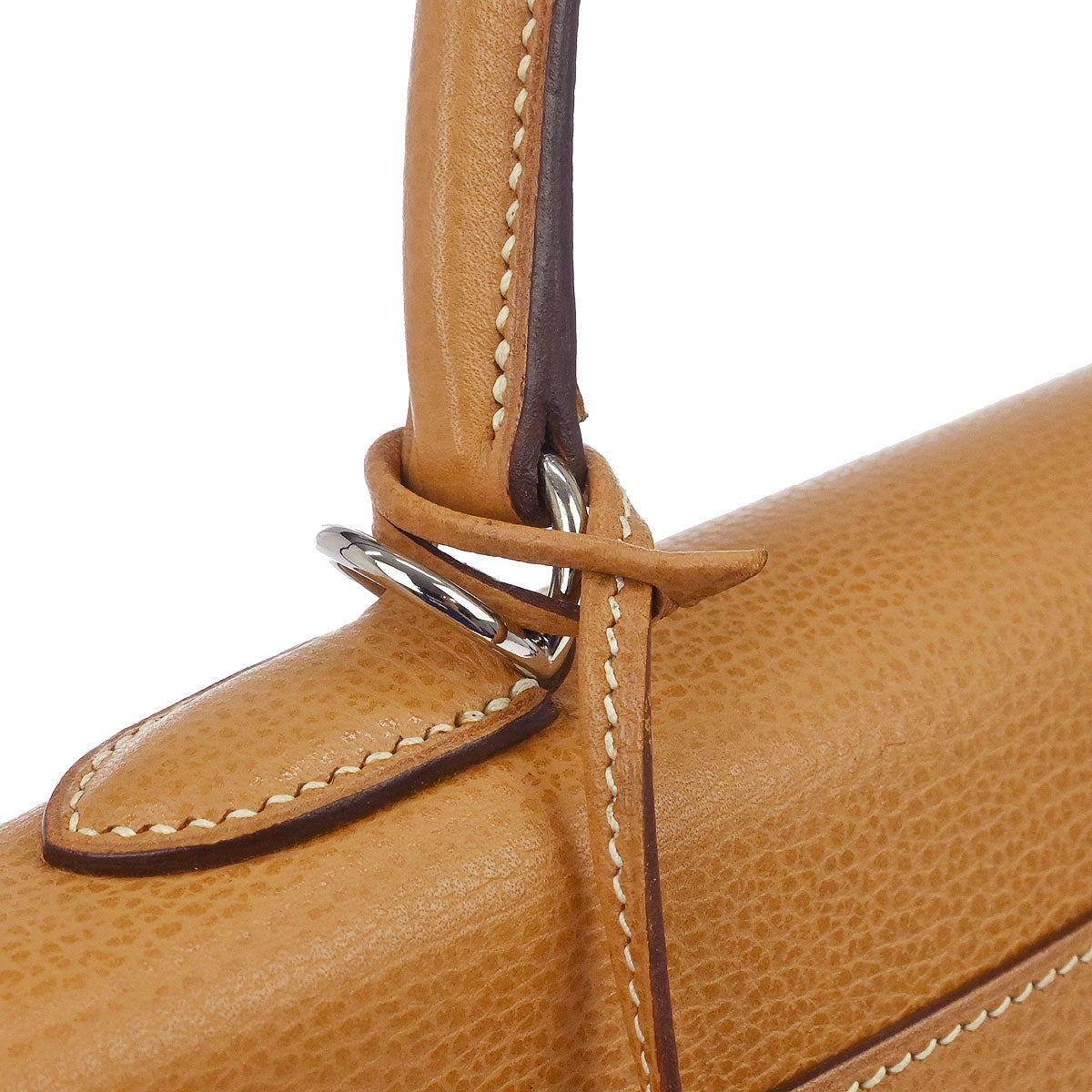 Hermes Natural Vache Liegee Kelly 35 Retourne 2way Shoulder Handbag