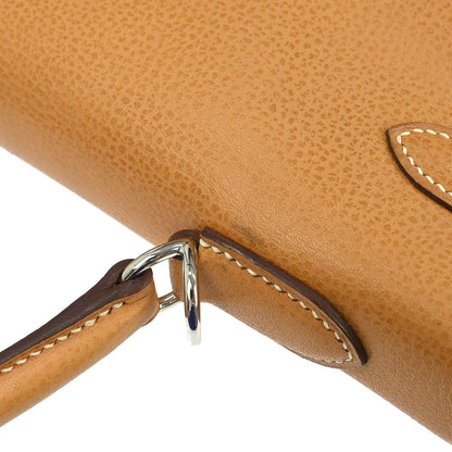 Hermes Natural Vache Liegee Kelly 35 Retourne 2way Shoulder Handbag