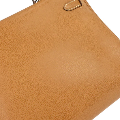 Hermes Natural Vache Liegee Kelly 35 Retourne 2way Shoulder Handbag